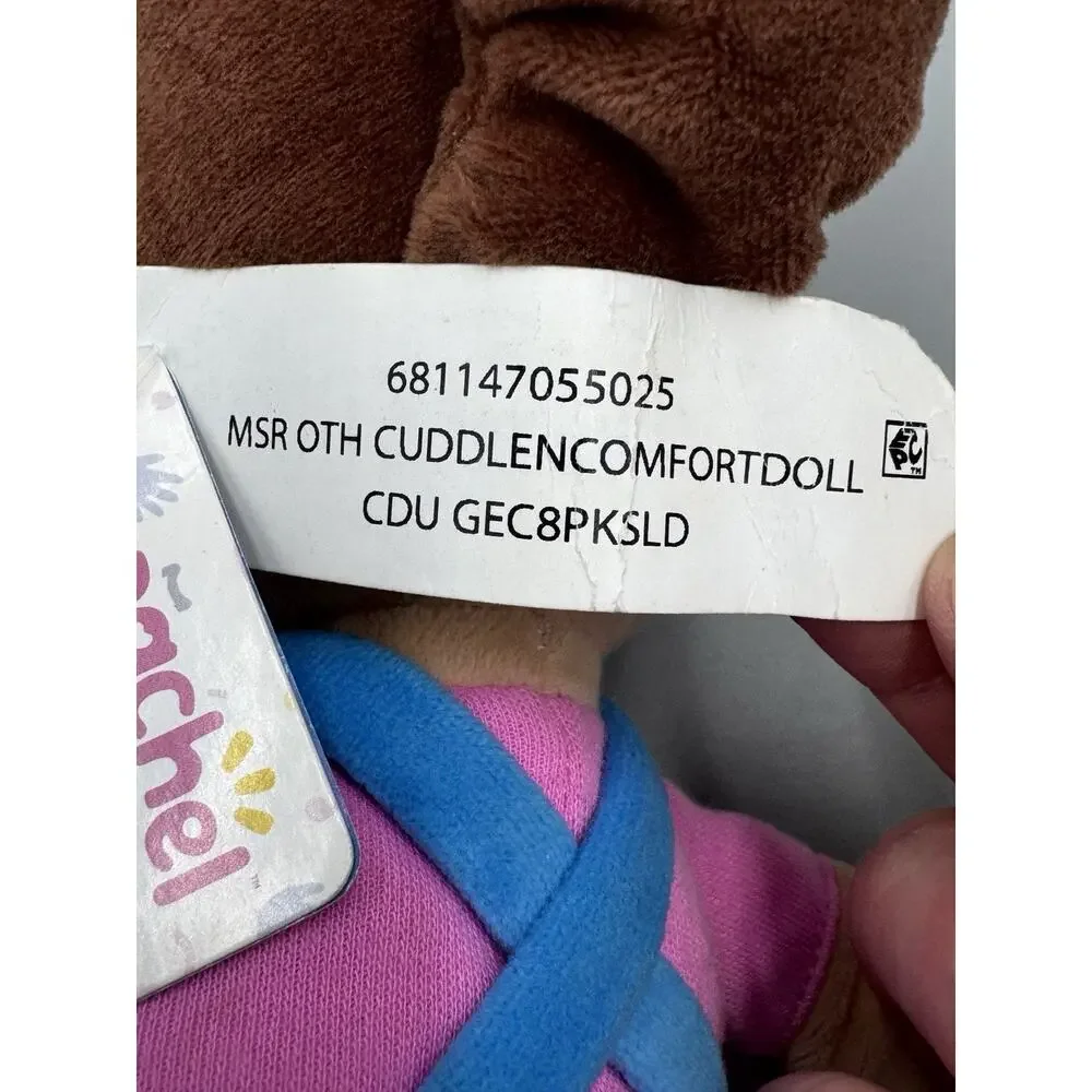 Ms. Rachel Doll Plush 10” Stuffed Toy In Pink Shirt & Blue Overalls GUND